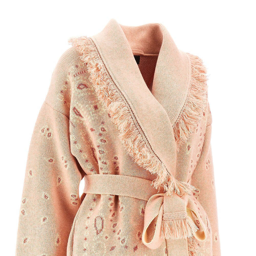 Alanui Bandana Jacquard Cashmere Blend Cardigan - Picture 2 of 3